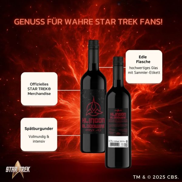 V-Sinne Klingon Bloodwine 750 ml 13% – Bild 3